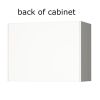 White Wall Cabinet with 2 Doors and Adjustable Shelf