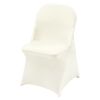 Stretch Spandex Folding Chair Covers, Universal Fitted Chair Cover, Removable Washable Protective Slipcovers, for Wedding, Holiday, Banquet, Party