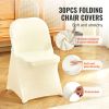 Stretch Spandex Folding Chair Covers, Universal Fitted Chair Cover, Removable Washable Protective Slipcovers, for Wedding, Holiday, Banquet, Party