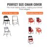 Stretch Spandex Folding Chair Covers, Universal Fitted Chair Cover, Removable Washable Protective Slipcovers, for Wedding, Holiday, Banquet, Party