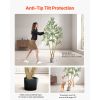 7FT Artificial Olive Tree with Black Pot, Tall Fake Tree with Natural Wood Trunk & Realistic Green Leaves and Fruits, Indoor Faux Plant for Home