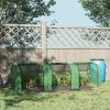 9.7' L x 3' W x 2.5' H Portable Tunneled Greenhouse with 3 Zippered Doors, Water/UV Fighting PE Cover