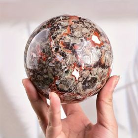 Boho Style-1pc Money Lace Agate Sphere - Polished Stone for Home Decor, Perfect Holiday Gift (size: 7-8cm)