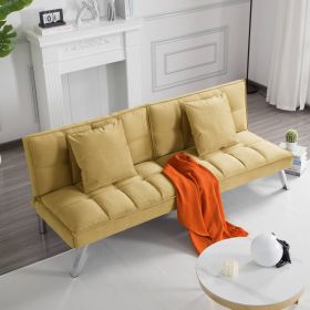 63.8' Futon Sofa bed (Color: OLV)