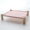 Cat & Dog Hammock Bed – Wooden Elevated Pet Cot with Breathable Mesh – Raised Cat Bed for Small Pets