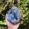 1pc Rare Celestite Crystal Cluster - High-Quality Blue Druze, Bohemian Style DIY Jewelry Accessory, Feng Shui Ornament, Aquarium Decoration