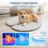 Dog Cooling Mat, Washable Pet Cooling Mat, Medium 35" x 33" Thick & Durable Large Cooling Mat for Dogs
