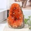 Sparkling Natural Orange Crystal Cave Clusters with Polished Edges, Geodes from Home Decoration from Uruguay, Suitable for Home And Office Decoration
