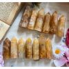1pc Bohemian-Style Golden Healer Tower - Natural Stone Polished Crystal Tower with Golden-Yellow to Amber Hues, Smooth Spherical Shape for Home Decor