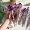 1pc Amethyst Scepter, Large Raw Uncarved Crystal, Stunning Gradient Amethyst Scepter, Perfect Gift For Family And Friends, Christmas, Valentine'S Day