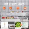 Refrigerated Condiment Prep Station, 135 W Countertop Refrigerated Condiment Station, with 2 1/3 Pans & 4 1/6 Pans, 304 Stainless Body and PC Lid